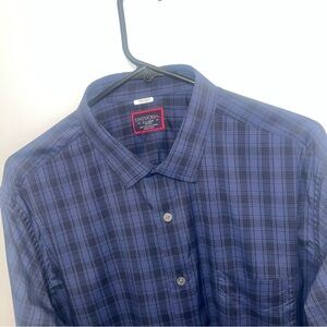 UNTUCKit Men's Navy Checkered Shirt